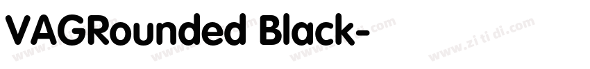 VAGRounded Black字体转换